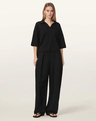 Bern Short Sleeve Woven Wool Polo