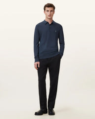 Mode Merino Long Sleeve Ramskull Polo Shirt