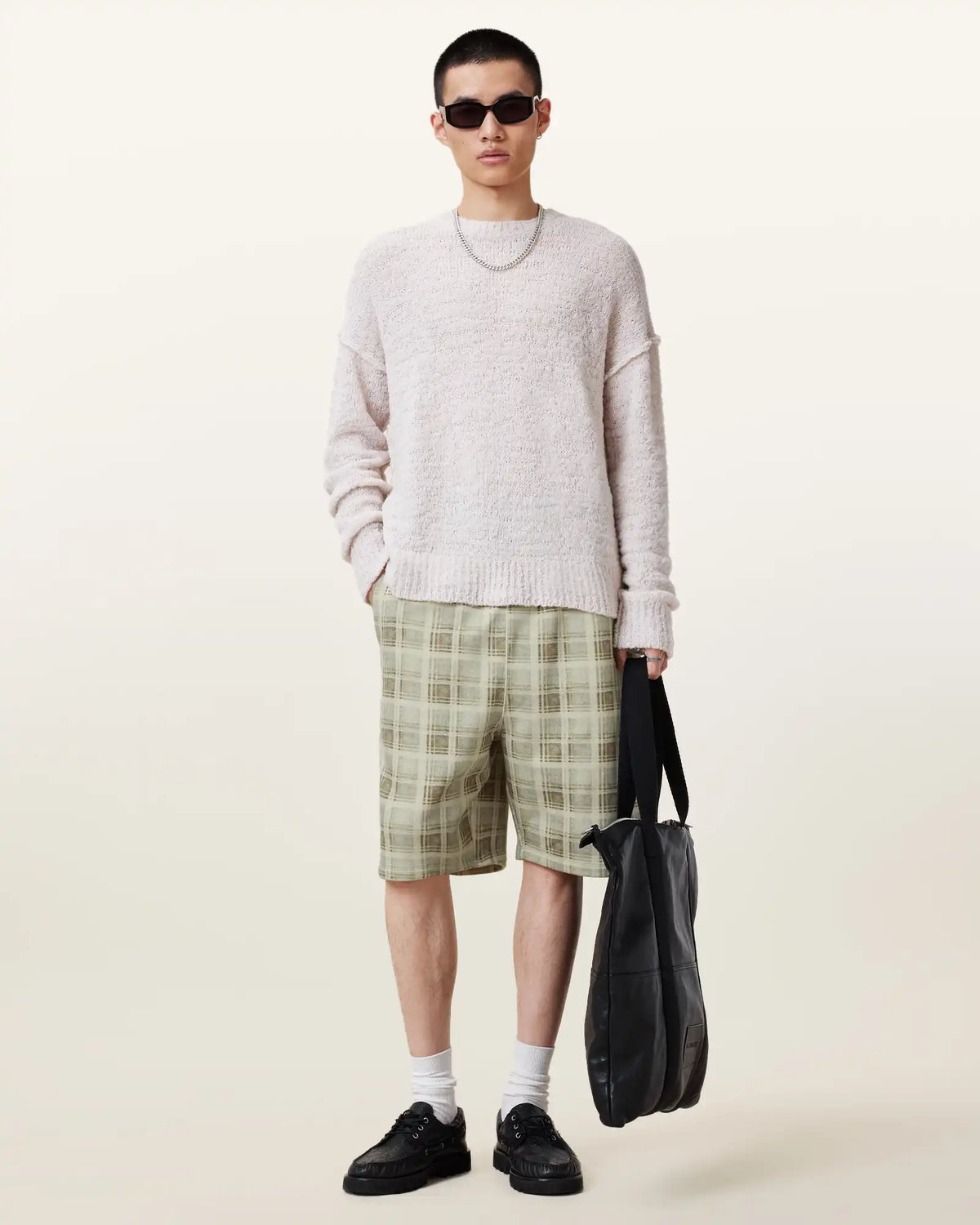 Benji Checked Sweat Shorts