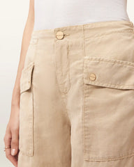 Val Cargo Linen Blend Pants
