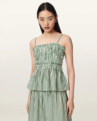 Kali Striped Cotton Cami Top