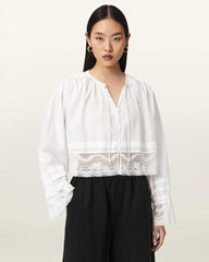 Colette Cropped Lace Top