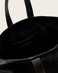 Ares Grain Leather Open Tote Bag