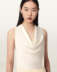 Zoey Sleeveless Cowl Neck Tank Top