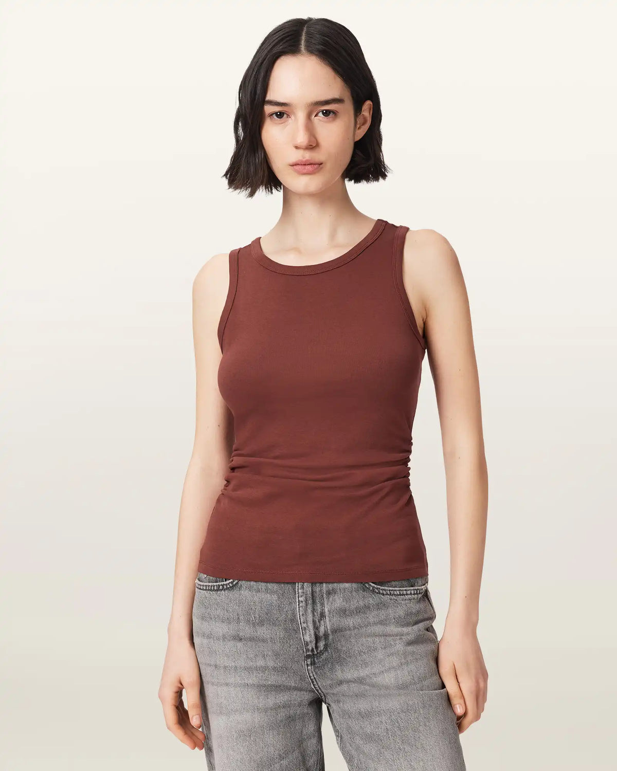 Katarina Boat Neck Slim Fit Tank Top