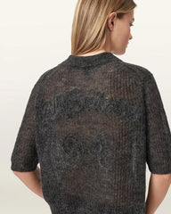 Anabel Pointelle Embroidered Polo T-Shirt
