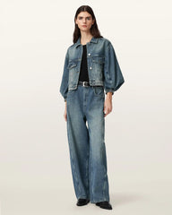 Luca Striped Cropped Jacket