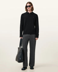 Statten Long Sleeve Ramskull Polo Sweater