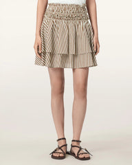 Kali Cotton Striped Mini Skirt