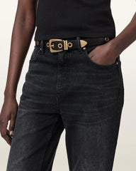 Julia Leather Eyelet Belt