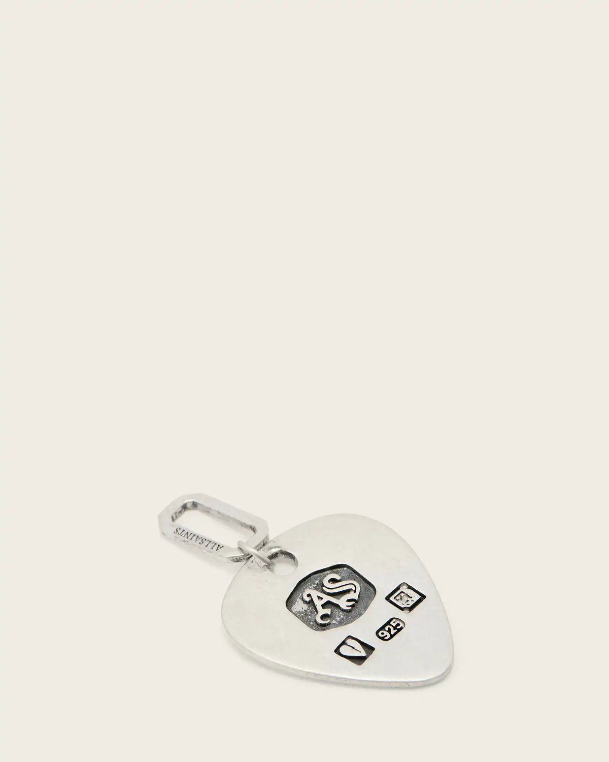 Plectrum Sterling Silver Pendant Charm