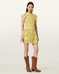 Lauren Floral Ruffle Mini Dress