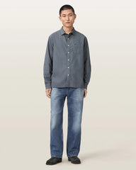 Melrose Long Sleeve Cotton Ramskull Shirt
