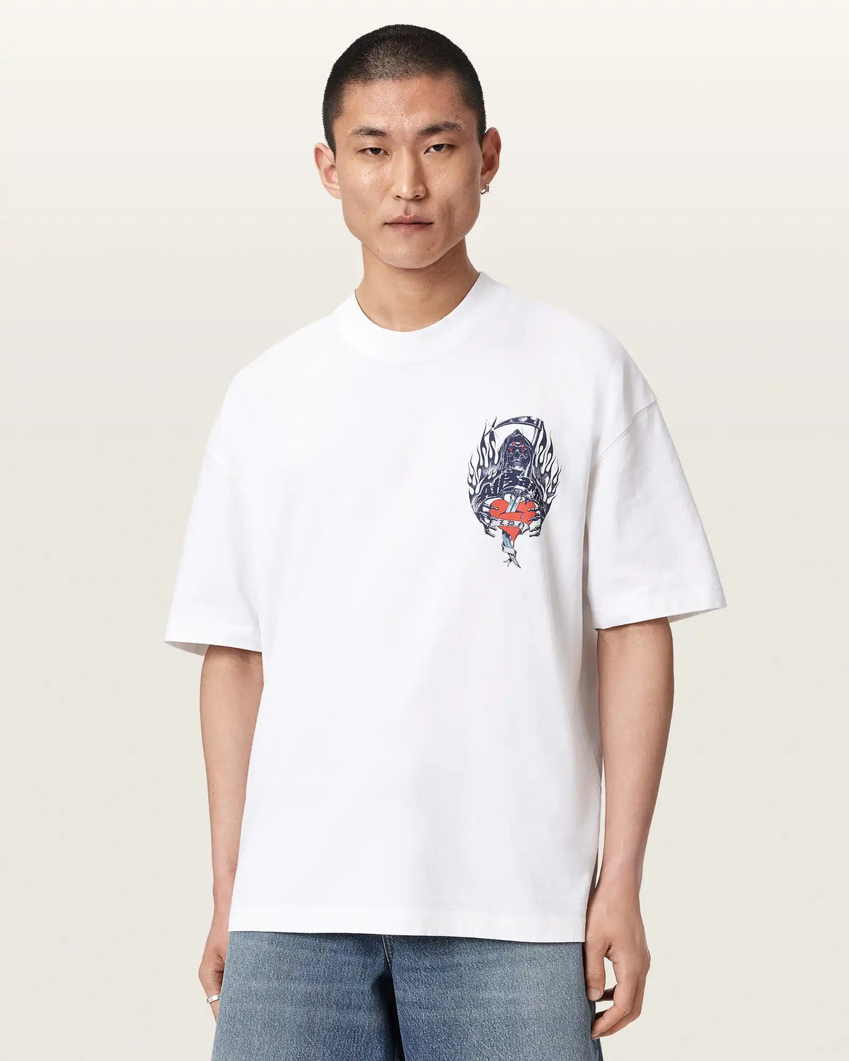 Scimitar Short Sleeve Boxy Graphic T-Shirt
