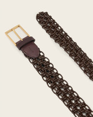 Ila Leather Woven Belt