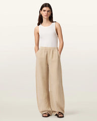 Jett Wide Leg Linen Blend Pants
