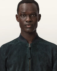 Morten Relaxed Fit Suede Bomber Jacket
