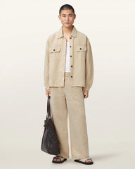 Korten Linen Blend Relaxed Fit Shacket