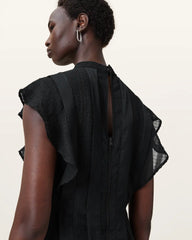 Fleur Textured Asymmetric Hem Dress