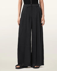 Poppy Satin Straight Leg Pants