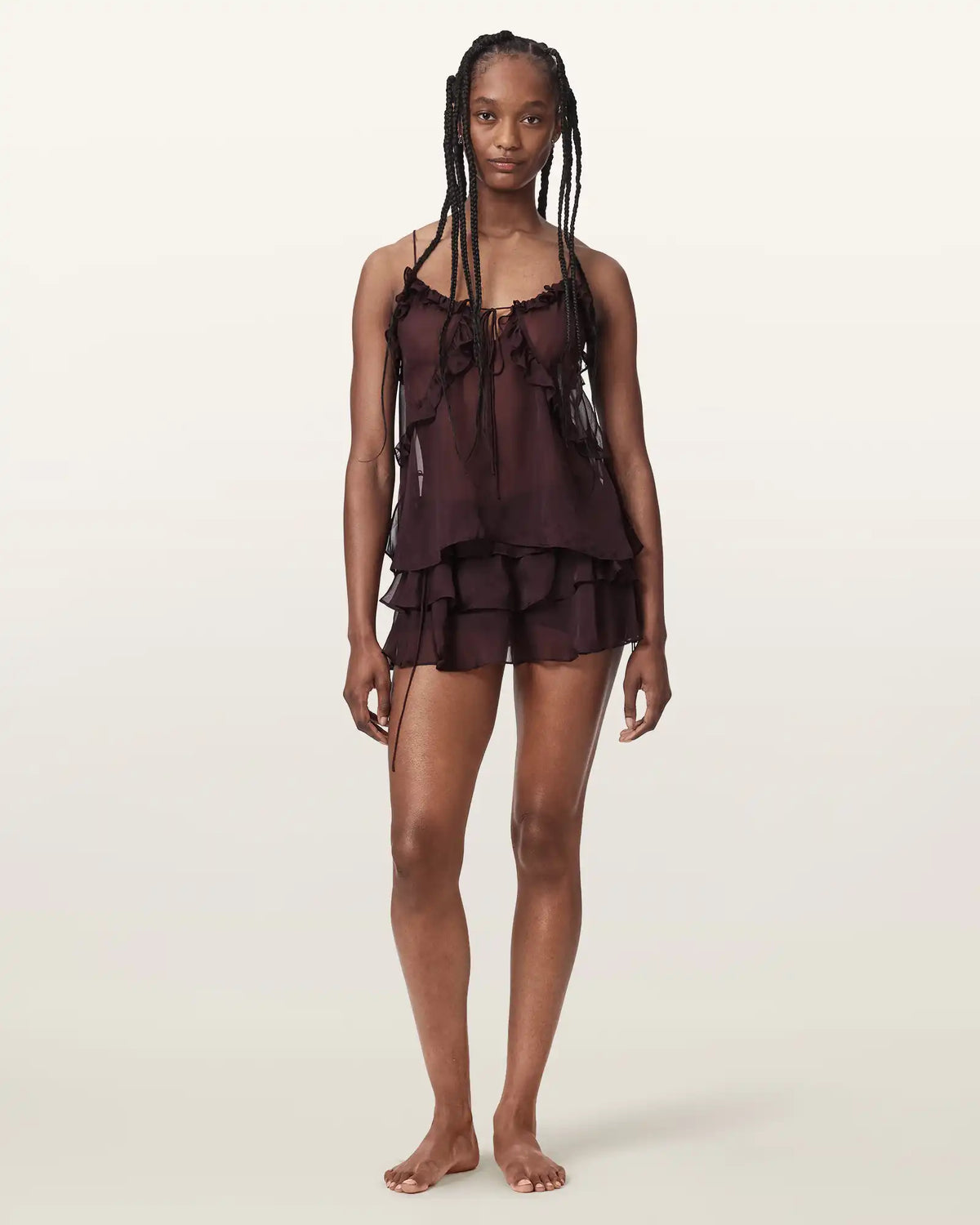 Nyx Silk Smocked Shorts