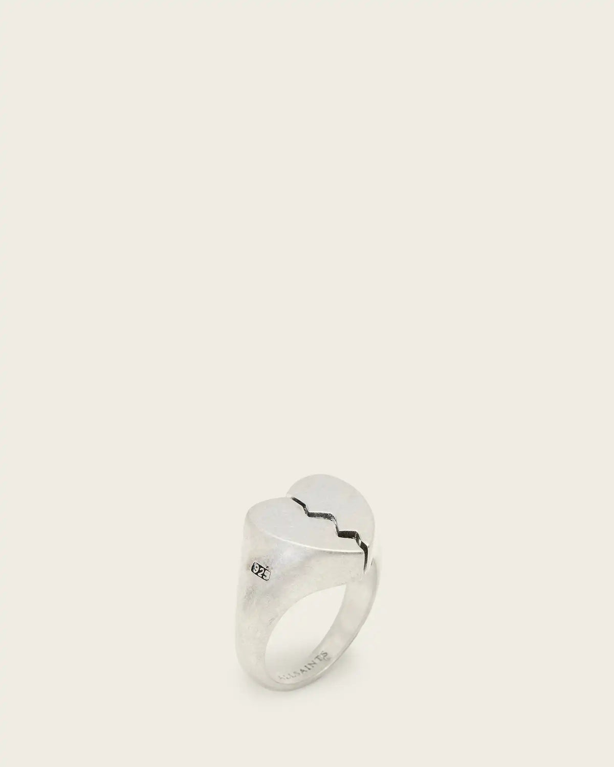 Broken Heart Sterling Silver Ring
