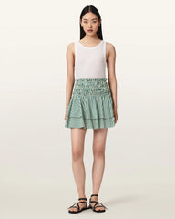 Kali Cotton Striped Mini Skirt
