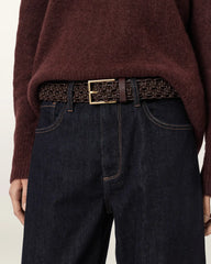 Ila Leather Woven Belt