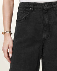 Jett Barrel Leg Linen Blend Pants