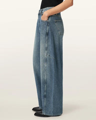 Carter Stripe Mid Rise Denim Jeans