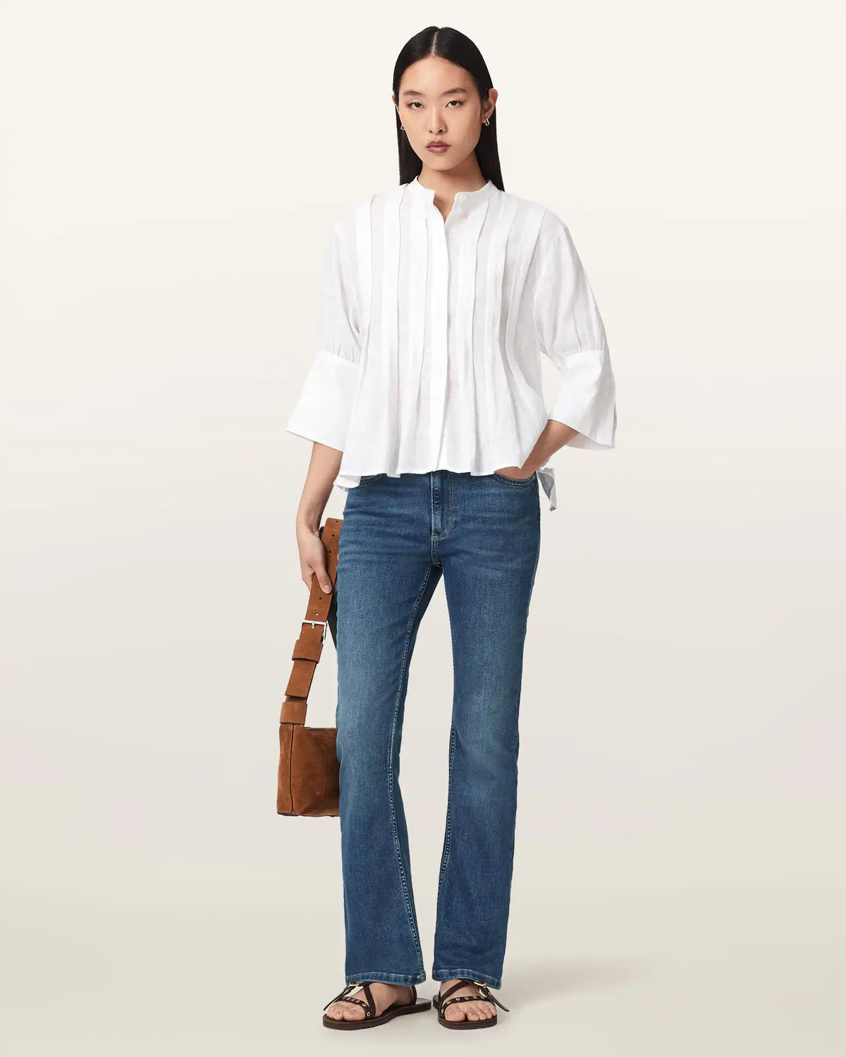 Haldan Mid Rise Bootcut Denim Jeans