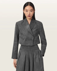 Marrlo Double Breasted Cropped Blazer