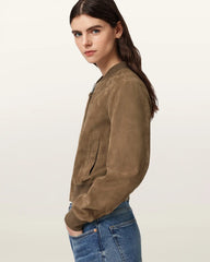 Orten Suede Bomber Jacket