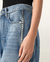 Frankie Loose Fit Stud Denim Jeans