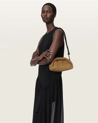 Rosalie Arc Woven Crossbody Bag