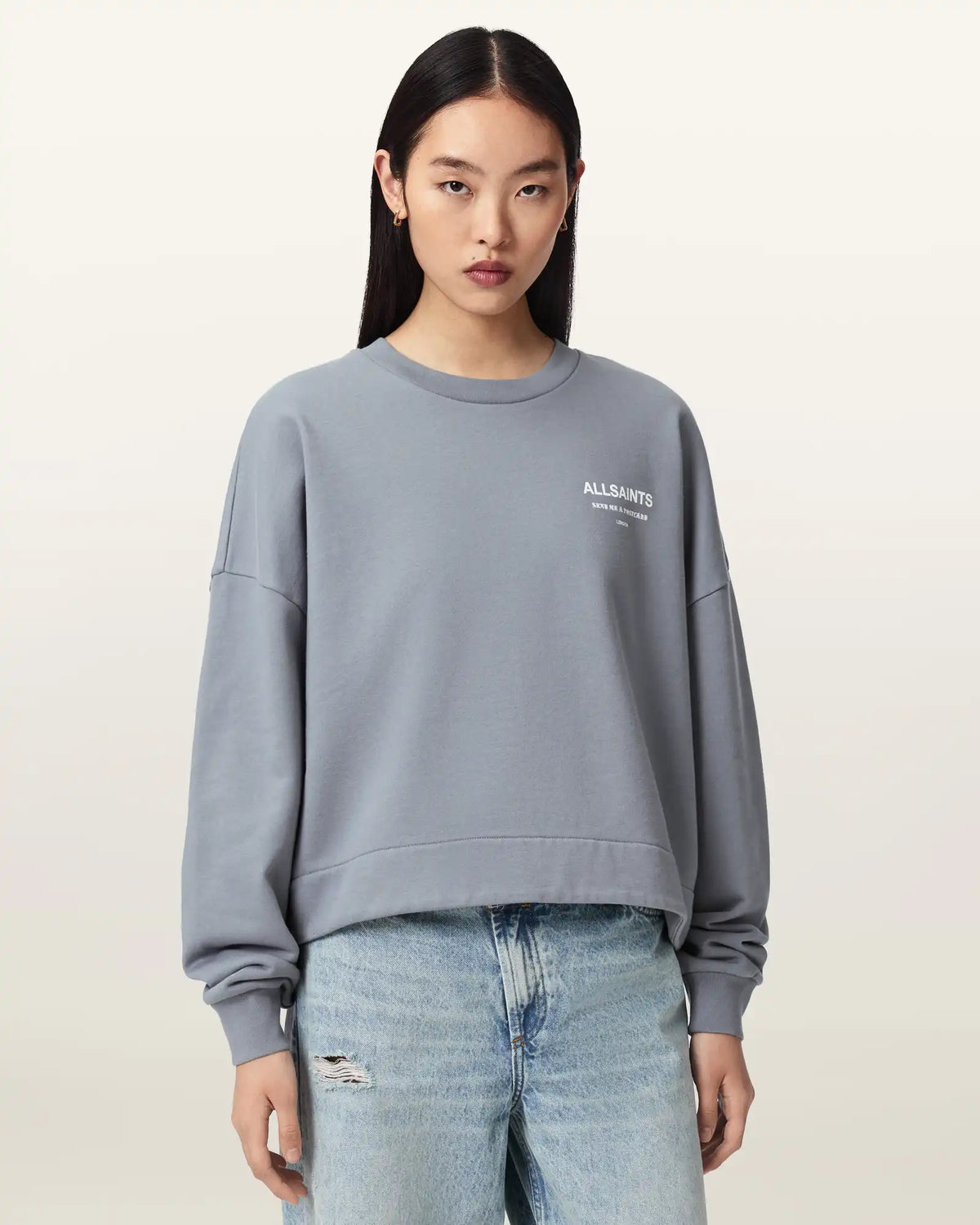 Dreamer Lila Oversized Cotton Sweatshirt
