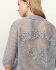 Anabel Pointelle Embroidered Polo T-Shirt