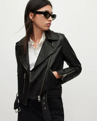Balfern Leather Biker Jacket