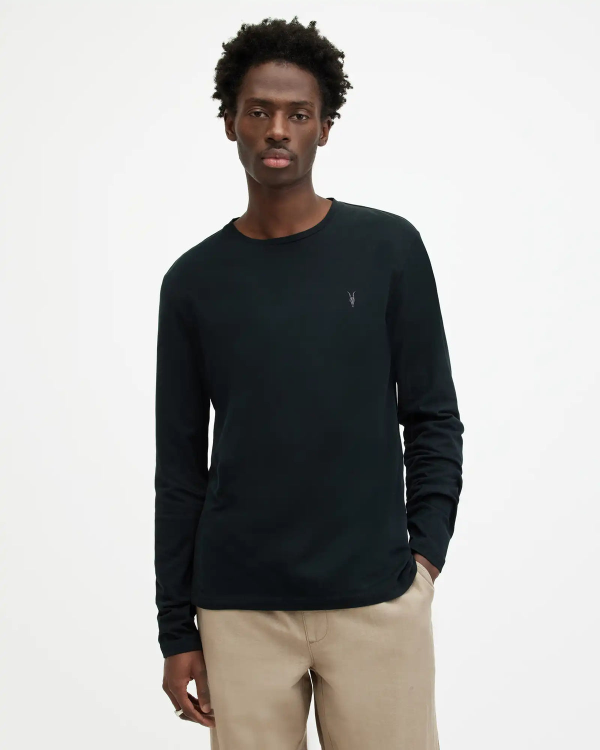 Brace Brushed Cotton Long Sleeve T-Shirt