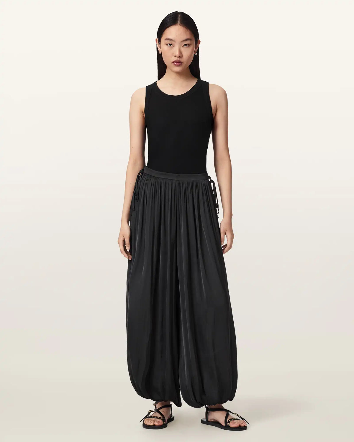 Eshe Loose Fit Satin Pants