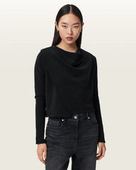 Skyler Long Sleeve Asymmetric Oversized Top