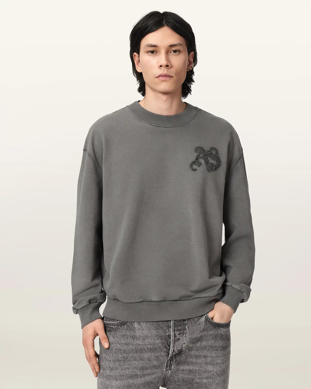 Insignia Crew Neck Cotton Sweatshirt
