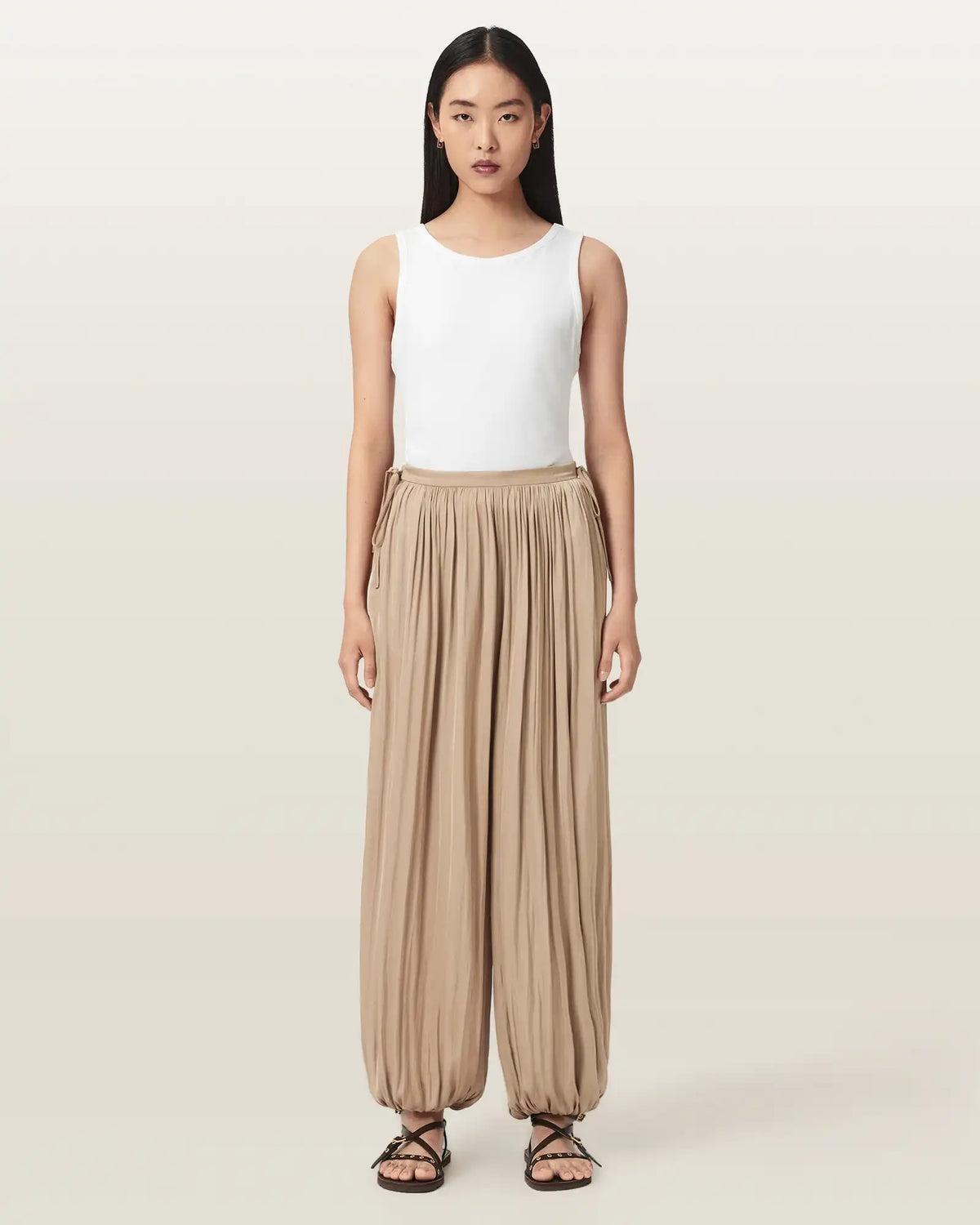 Eshe Loose Fit Satin Pants