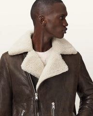 Xylon Shearling Biker Jacket