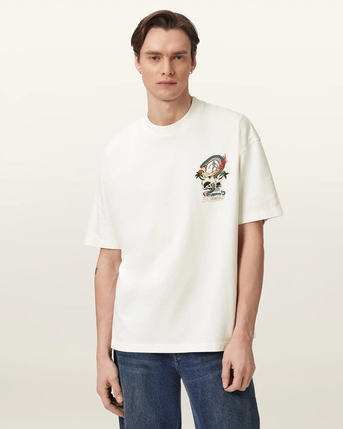 Snakepit Oversized Short Sleeve Graphic T-Shirt