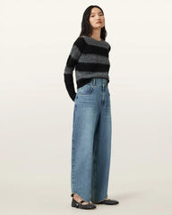 Taylor Frayed Barrel Leg Jeans