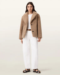 Eddie Faux Teddy Jacket