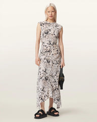 Noor Asymmetric Sleeveless Maxi Dress