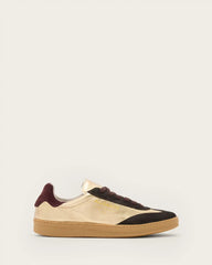 Thelma Metallic Leather Low Top Sneakers