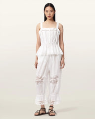 Solene Cropped Lace Pants
